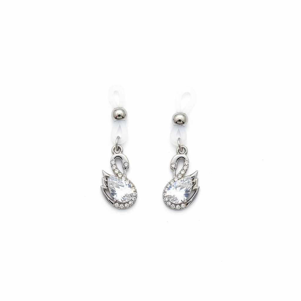 Kristallen zwaan tepelklemmen overzicht