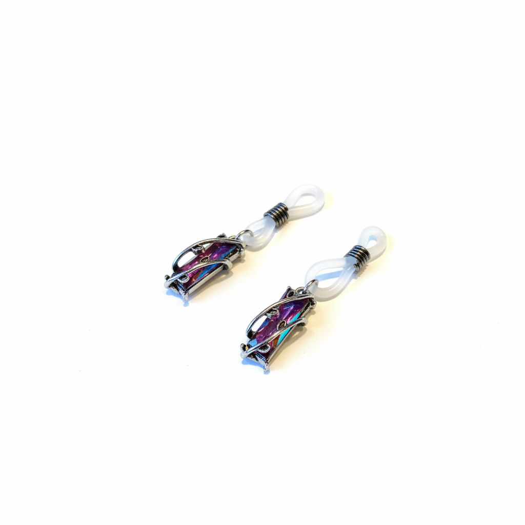 Tepelhangers met regenboog kristallen die van kleur veranderen
