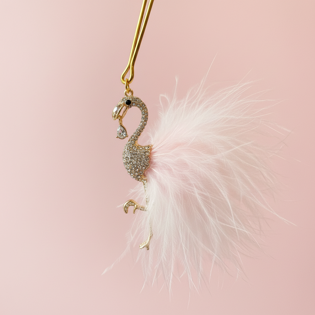 Close-up Tepelklemmen Pauw met Veren