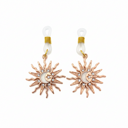 Rosé Gold Sun & Moon Tepelhangers