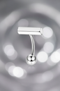 T-bar Piercing Goud & Zilver