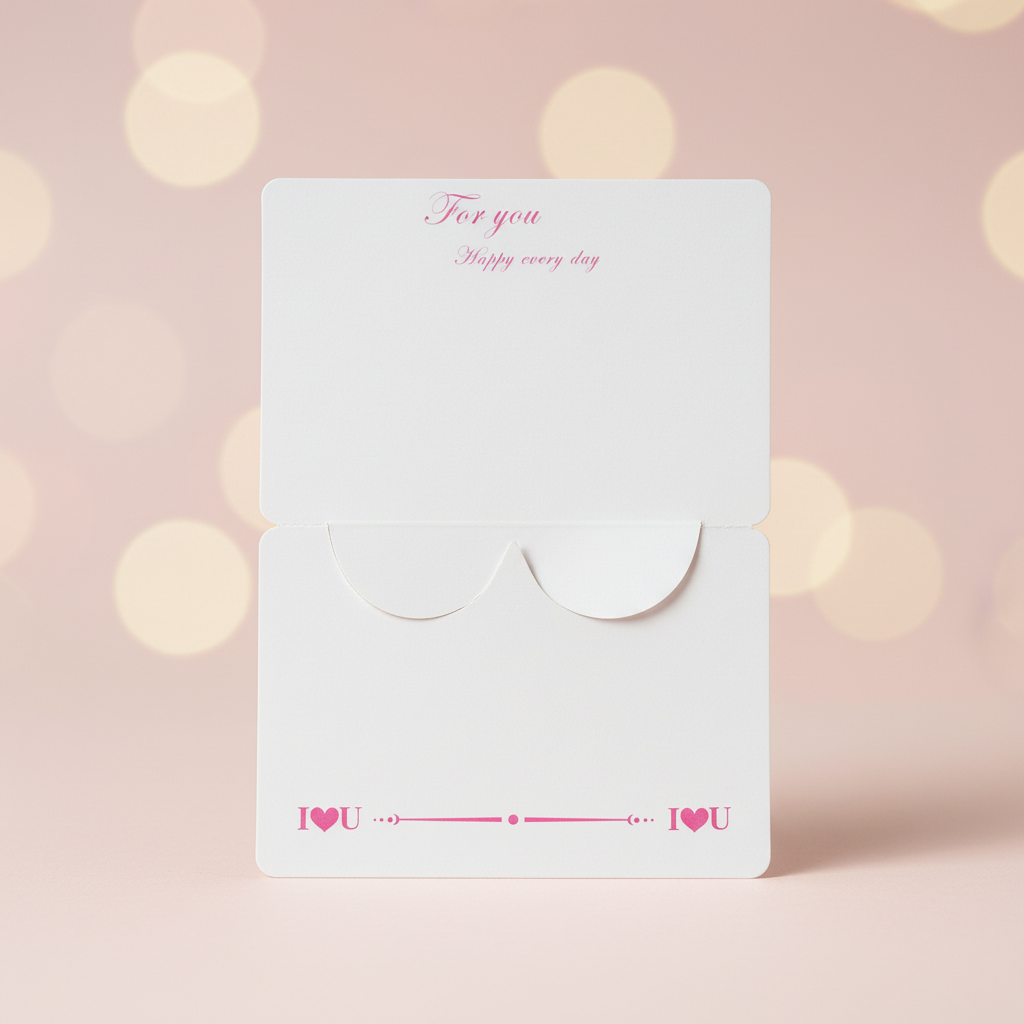 Love Card achterkant met For you tekst