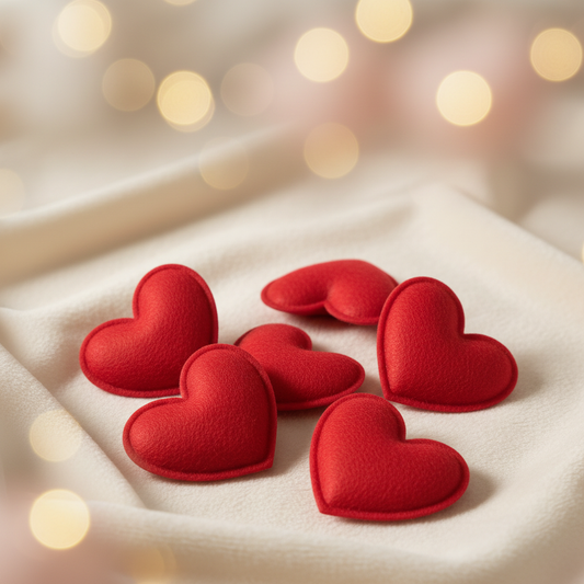 Rode vilt hartjes - elegante sensuele achtergrond
