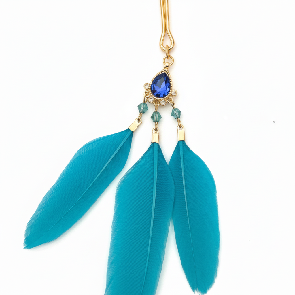 Turquoise veren tepelklem close-up detail - josujo