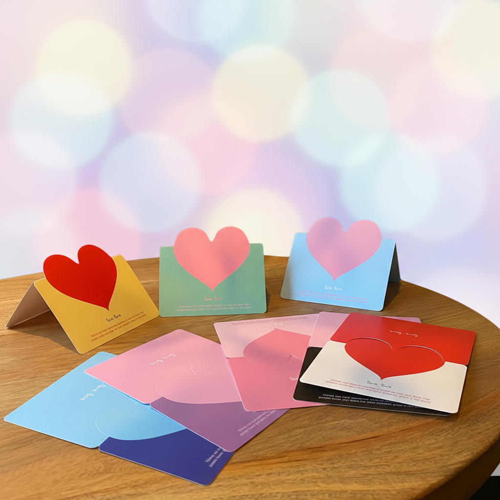 Love Cards collectie met verschillende kleuren en designs