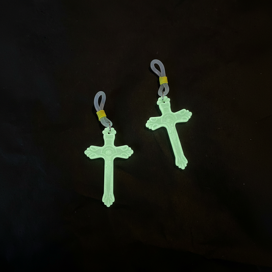 Tepelhangers Glow in the Dark Kruis - Glow Effect