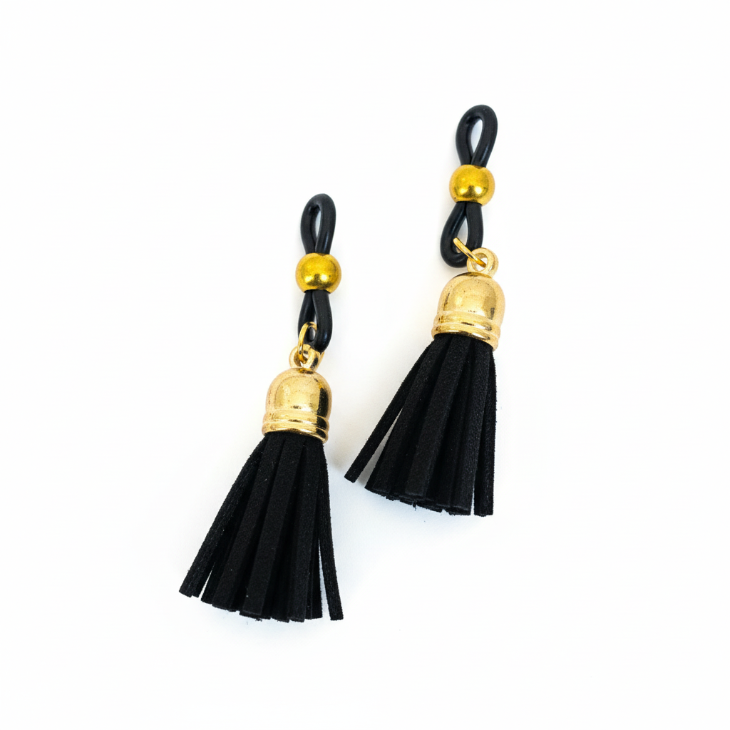 Tepelhangers met Zwarte Kwastjes