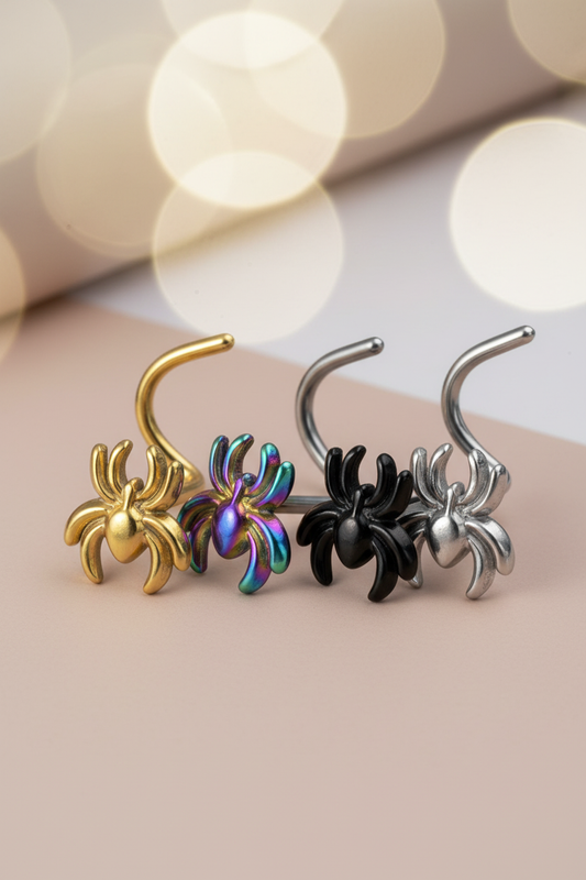 Spin Neuspiercing in 4 kleuren