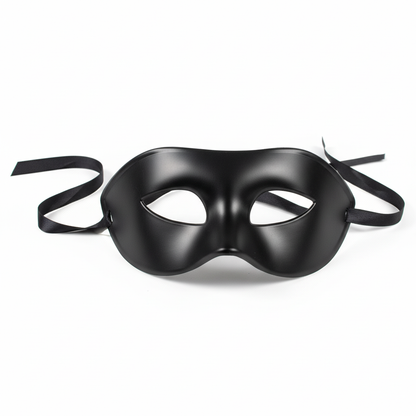 Zwart masquerade masker